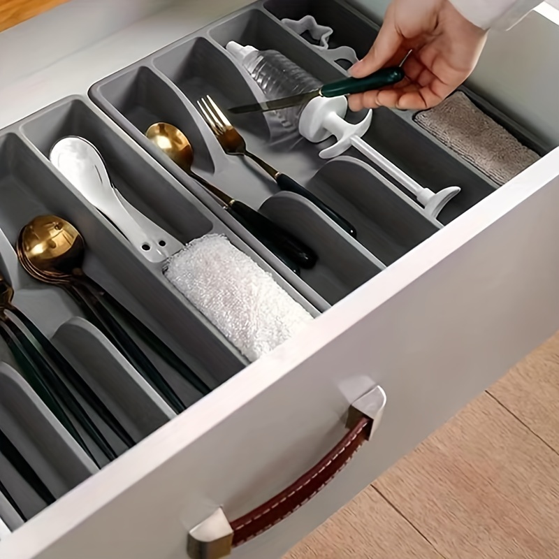 Kitchen Drawer Organizer Tray For Knives Knife Block Knife - Temu