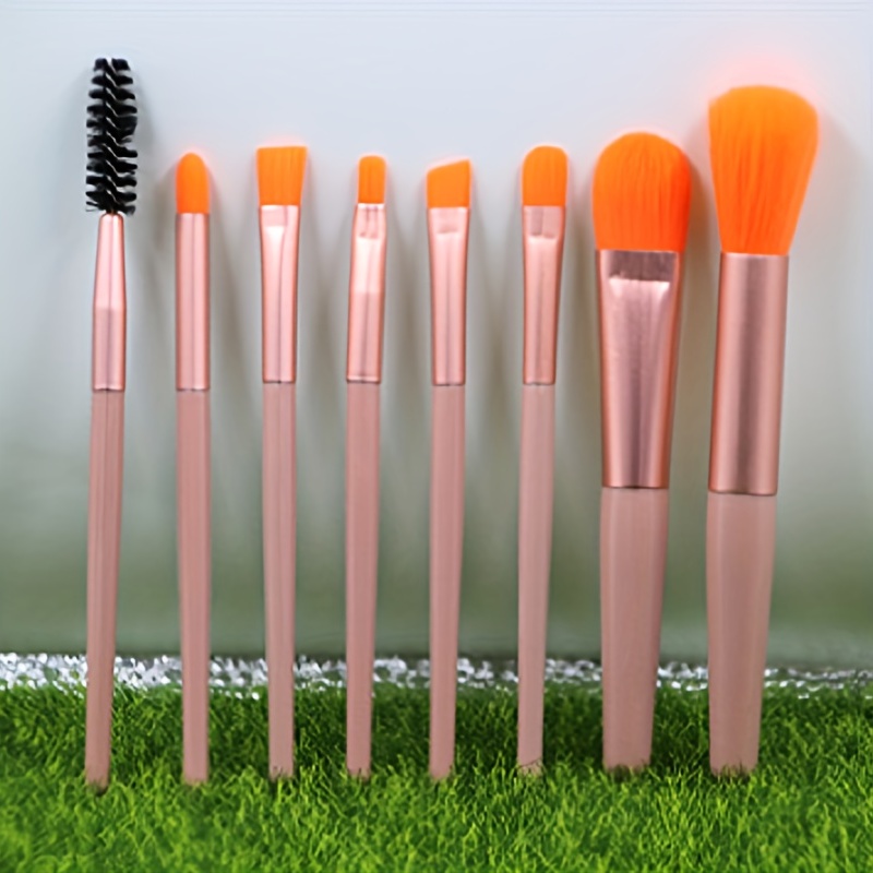 Makeup Brush Set, Mini Make Up Brushes for Foundation, Powder, Blush  Eyeshadow ,Eyelash and Concealer, 8PCS makeup brushes set professional for