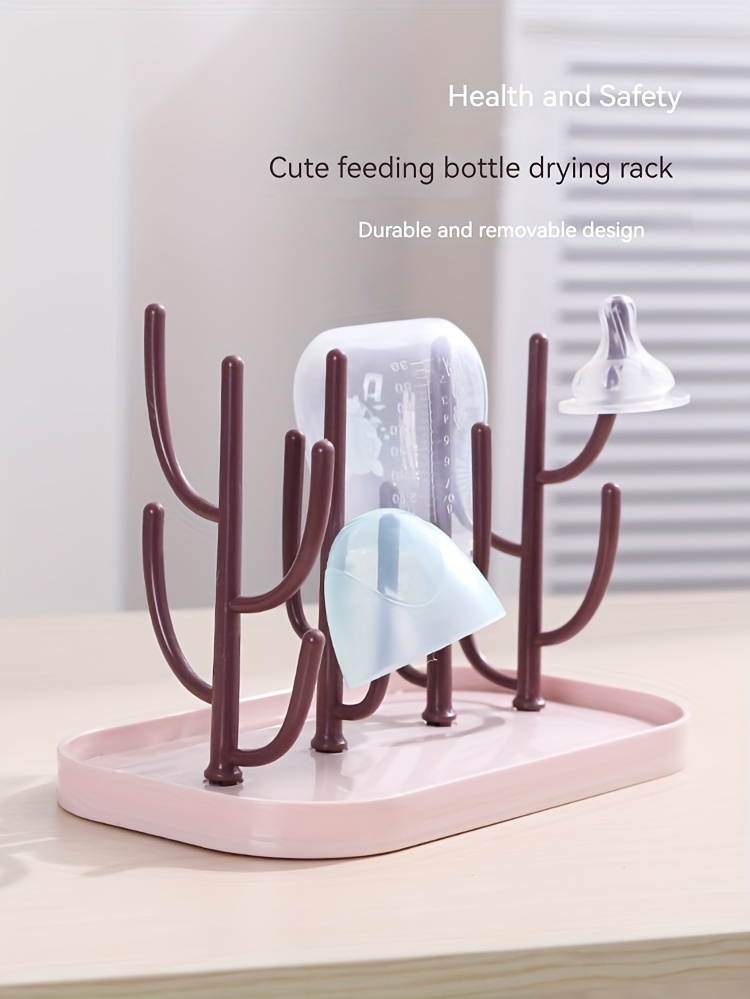 cactus bottle drying rack multifunctional bottle water cup drain rack detachable bottle rack details 0