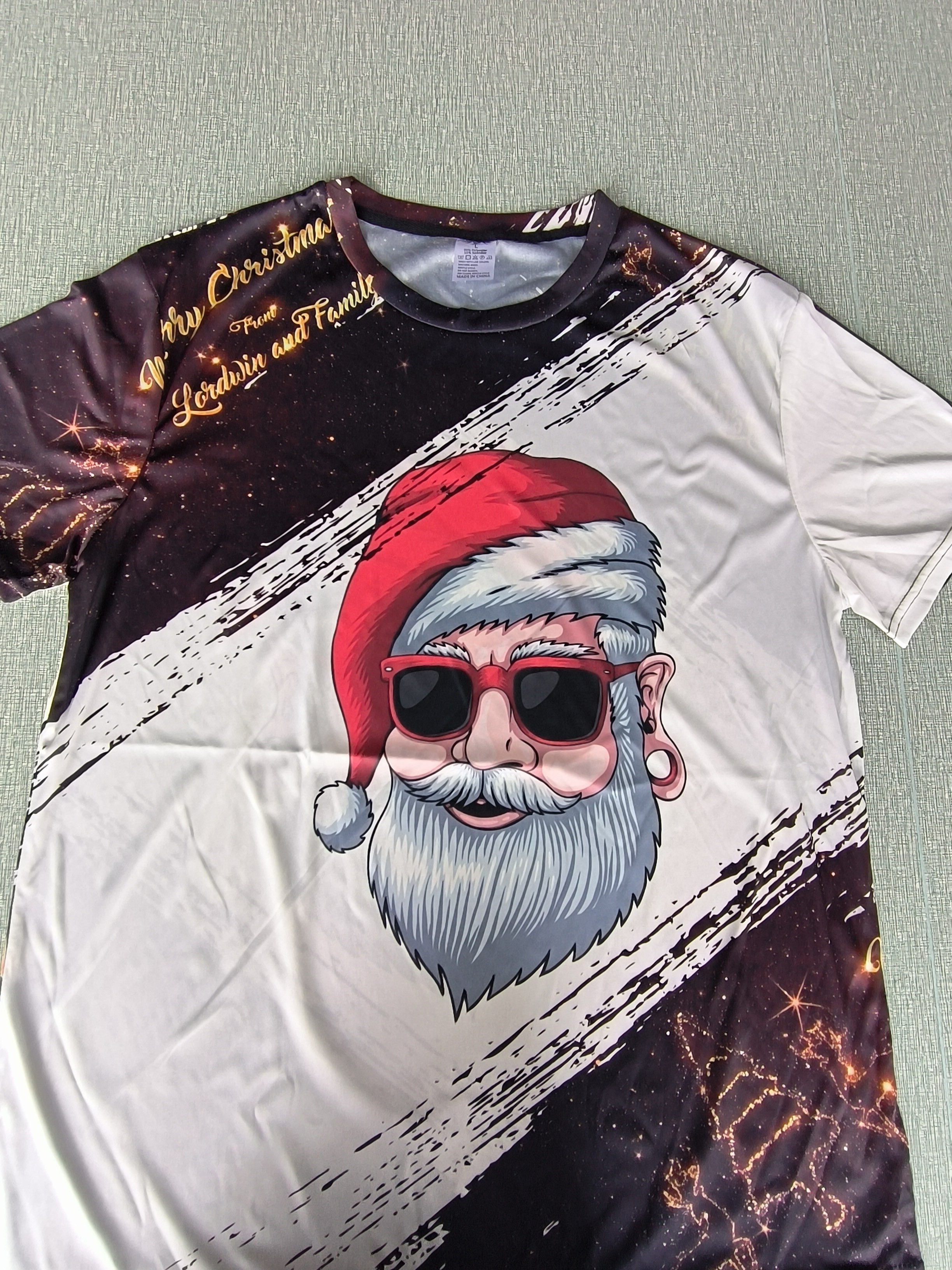 Camiseta Personalizada Estampado Papá Noel Navidad Estilo - Temu