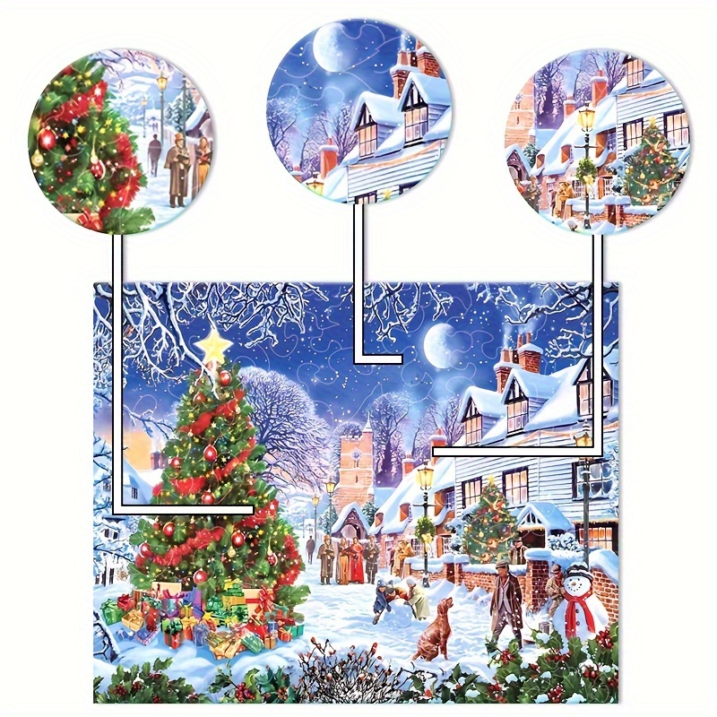 Puzzle Neige - Sapin de Noël - Noël - Puzzle - Puzzle 1000 pièces adultes
