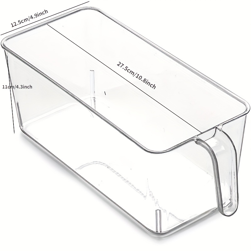Clear Refrigerator Organizer Bin for Snacks Fruits Vegetables