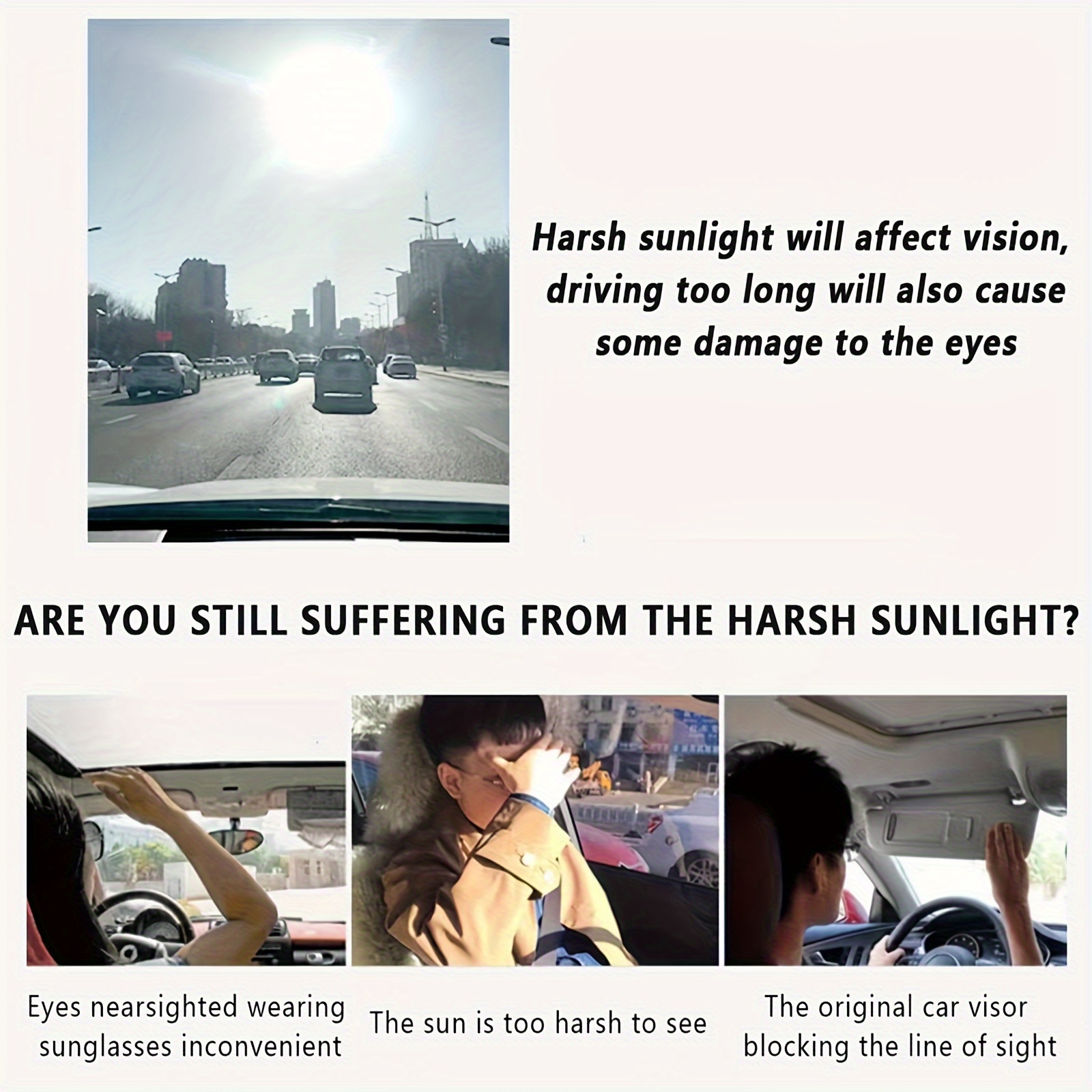 Sun Visor Car Universal Anti glare Car Visor Goggles - Temu