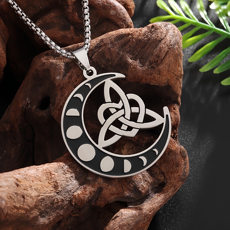 Irish Celtic Trinity Knot Cross Pendant Necklace For Men Women Stainle –  Ericol Jewelry