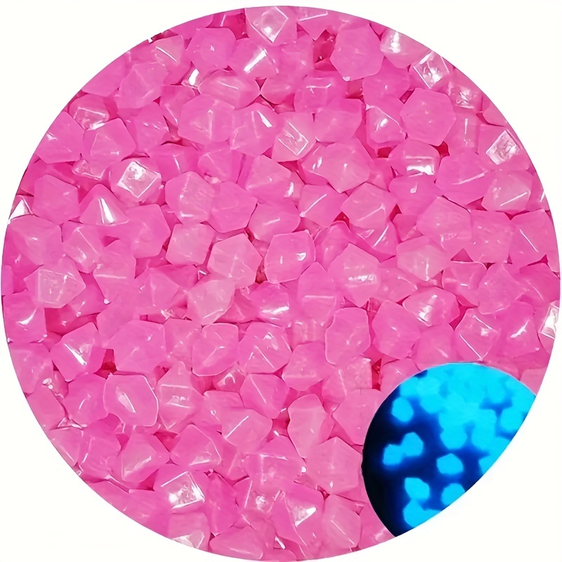 50pcs Glow In The Dark Pebbles for Garden and Wedding Decor