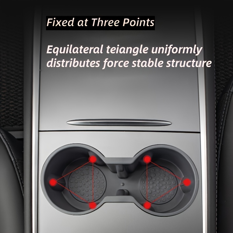 Insert de porte-gobelet console centrale pour Tesla Model 3/Y