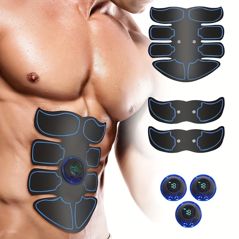 Abdominal Muscle Toner Rechargeable ABS Stimulator, Portable Wireless  Muscle Trainer for Men Women