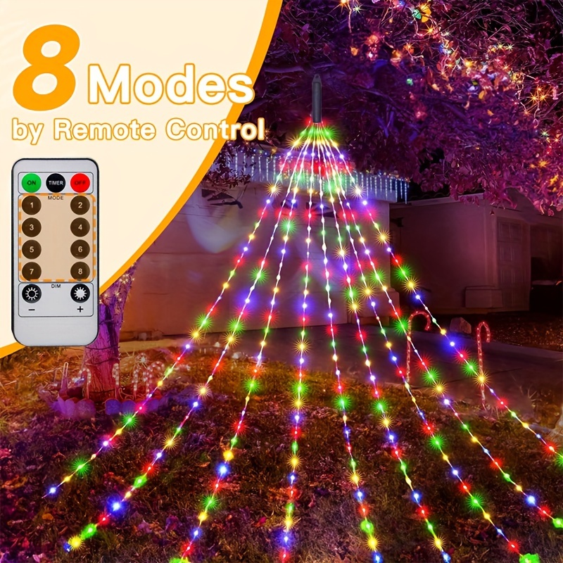 Usb powered Christmas Decoration Waterfall Light Remote - Temu