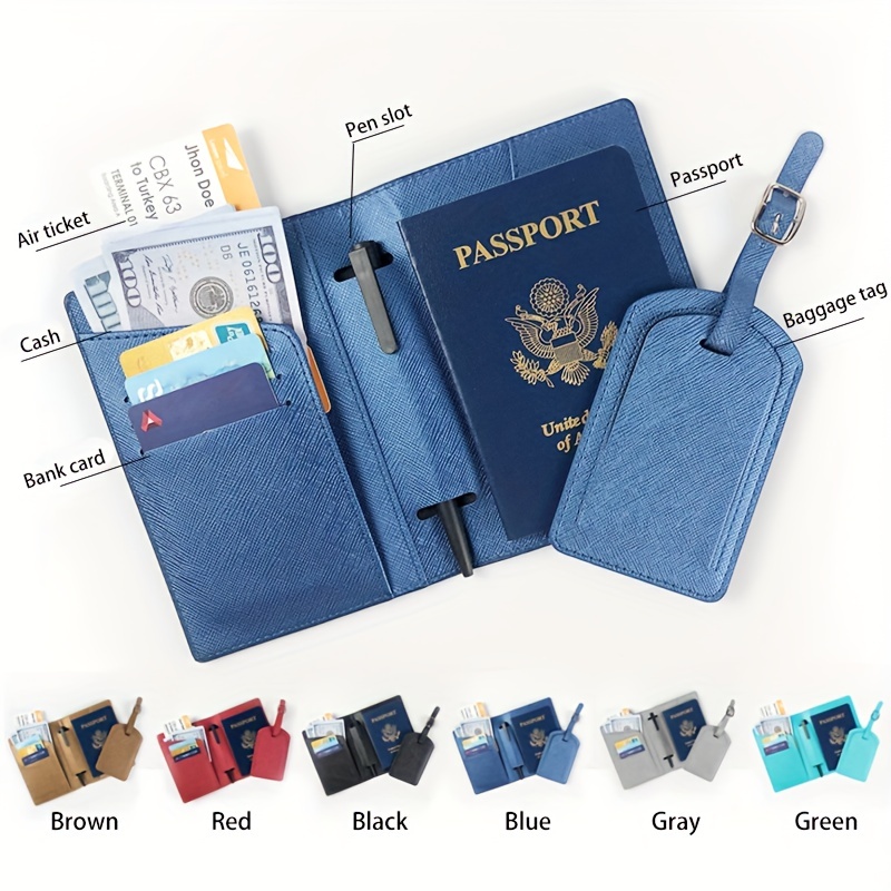 porta documentos pasaporte familiar funda protector para de 6 pasaportes