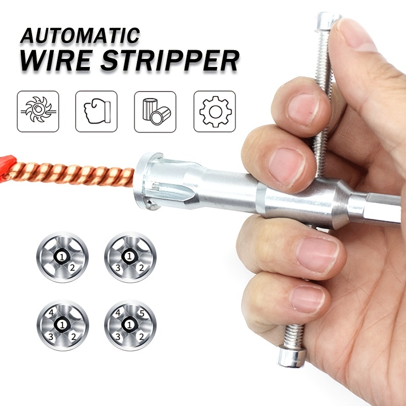 Connecteur de câble dénudeur de fil Twister câble électrique outil de  dénudage et de torsion de fil pour dénuder et tordre le câble  métallique(Square)