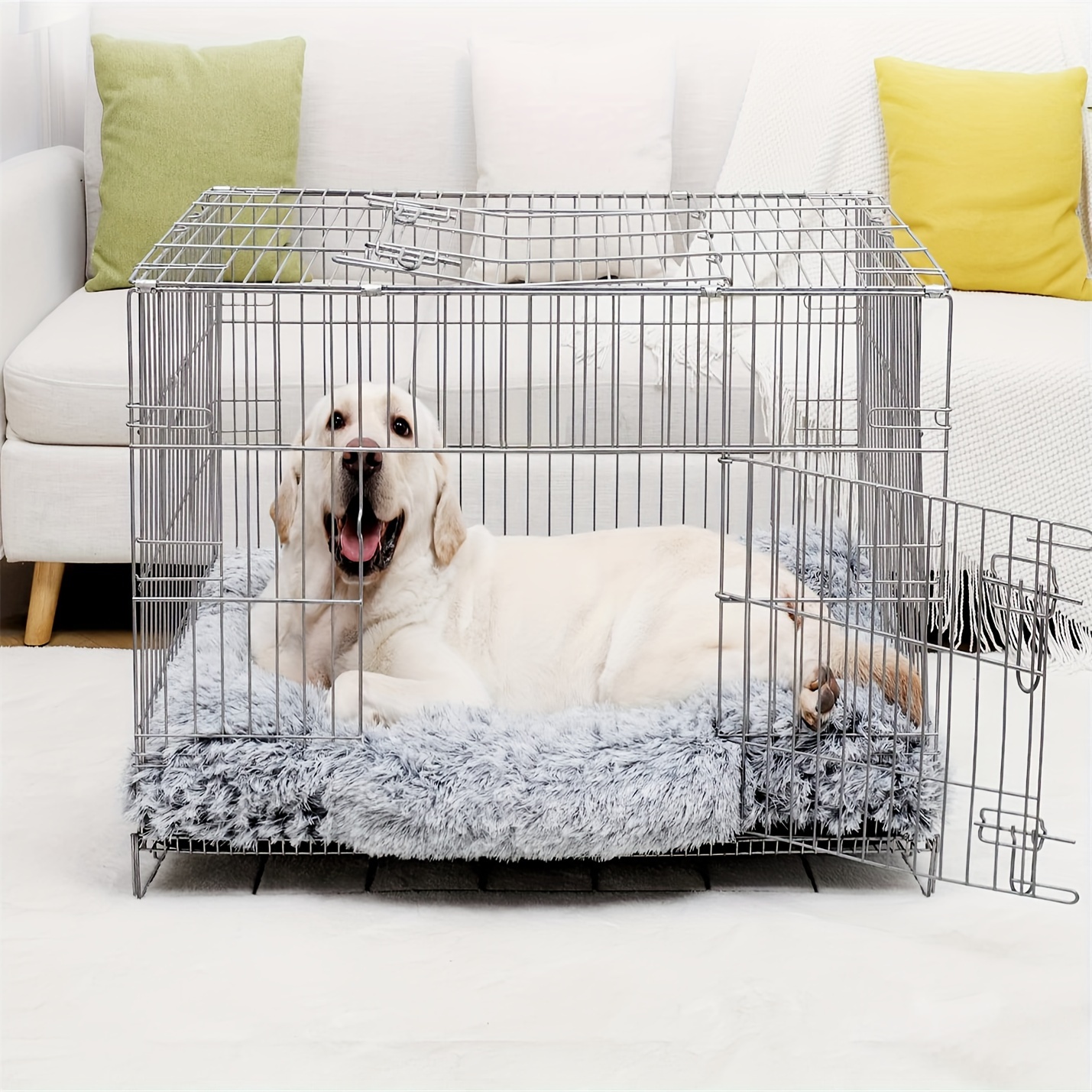 Large Dog Bed Crate Pad Camas Jaula Perros Lavables Razas - Temu Chile