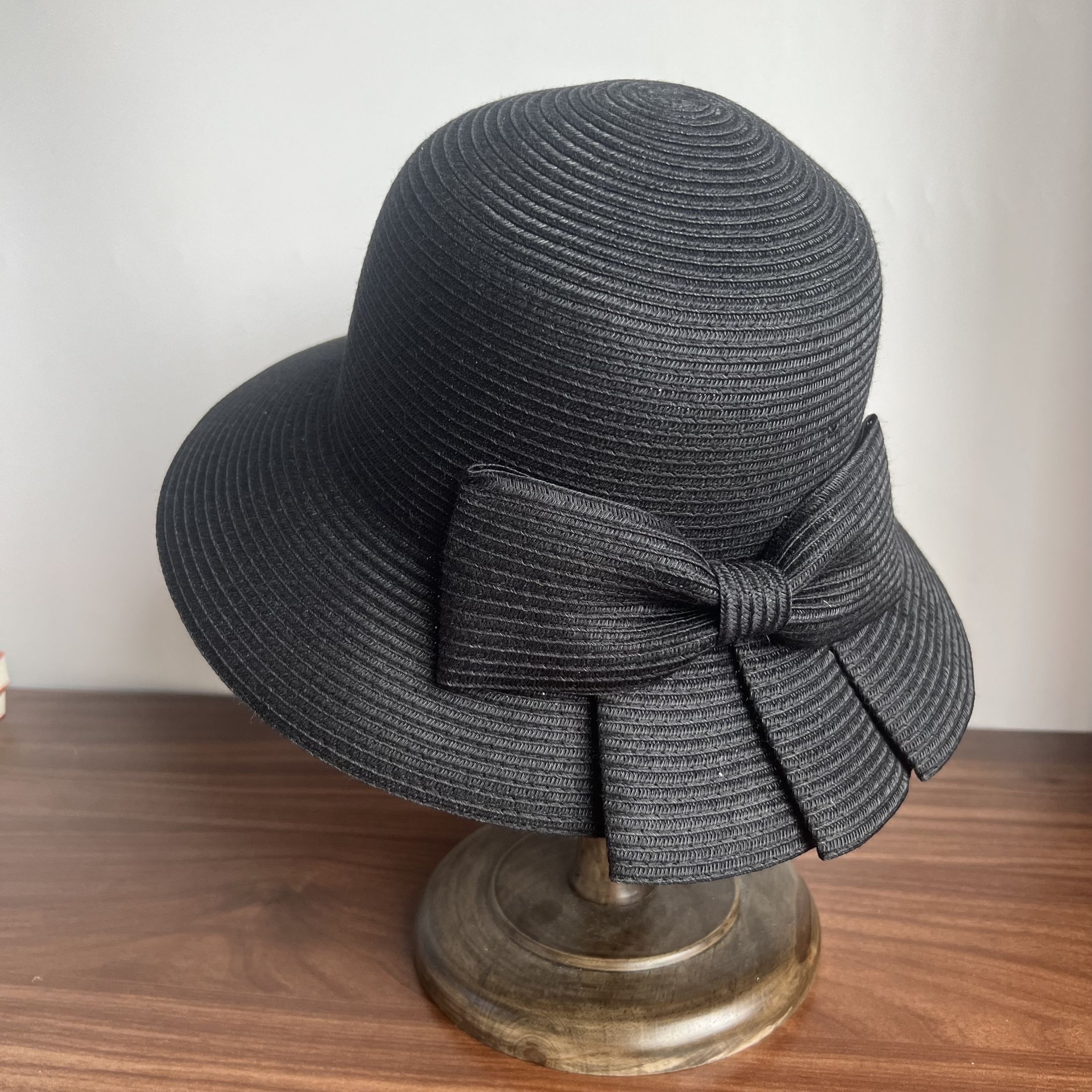 Foldable Wide Brim Straw Sun Hat Bow For Women Perfect For Summer