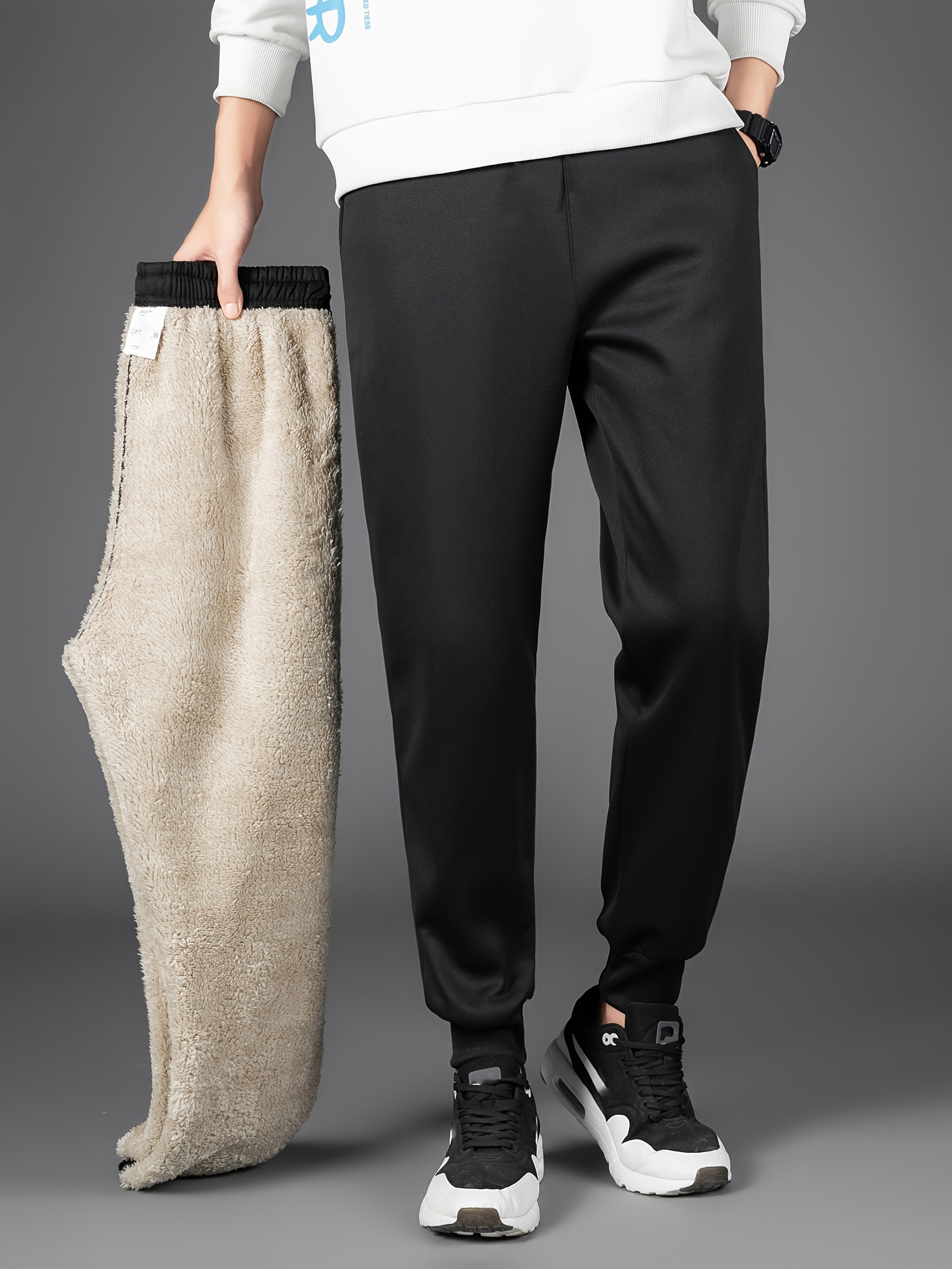Pantalones Informales De Pana Gruesa Para Invierno Ajustados Elásticos A La  Moda