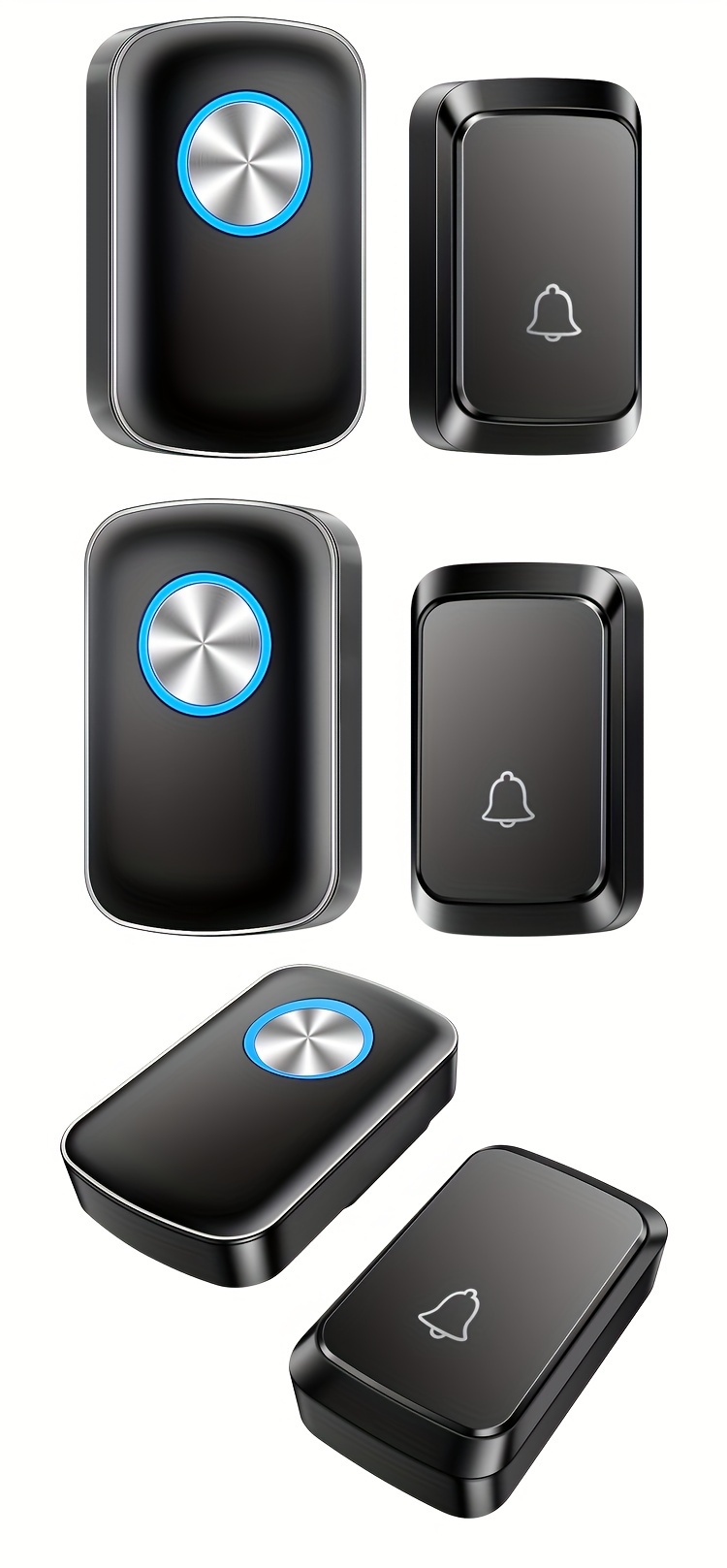 Wireless Door Bell Waterproof Battery Operated Doorbell Temu