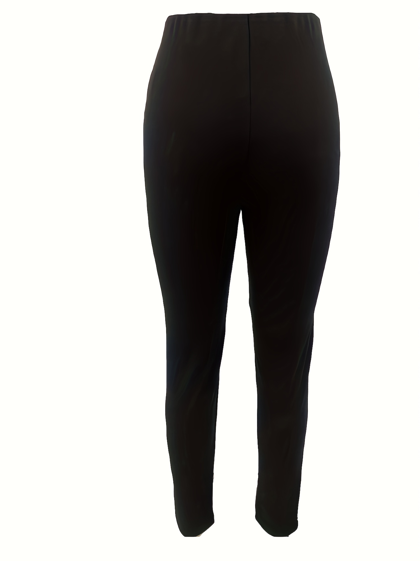 Einfarbige Skinny leggings Schlitz Lässige Dehnbare Leggings - Temu Germany