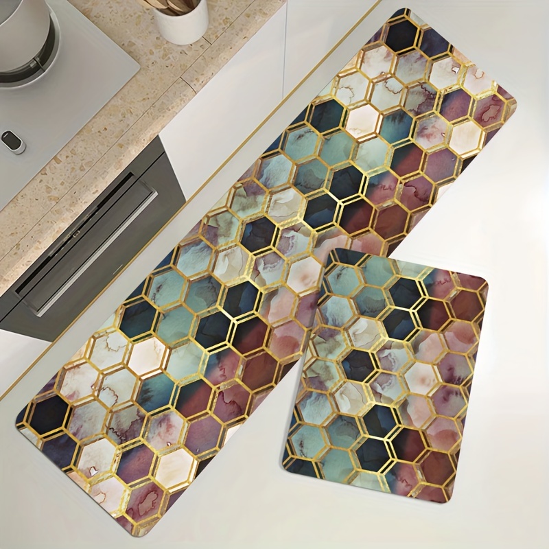 Soft Kitchen Mat Anti Slip Polyester Carpet Absorbent Bath Mat