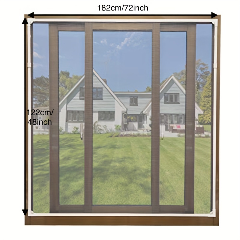 1pc Einstellbare DIY Magnetische Fensterschutzgitter, Max 72” X 48” Passt  Zu Jeder Größe Kleiner Weißer Rahmen, Fiberglas-Mesh Mit Zusätzlichem  Zubehör - Temu Germany