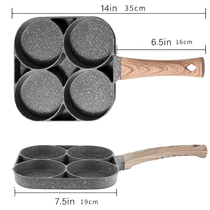 Dropship 1pc Four Heart-Hole Frying Pot Pan Creative-Heart Shaped Easy  Cleaning Eggs Cooker Omelet-Pan Nonstick Eggs Frying Pan For Household  Cooking to Sell Online at a Lower Price