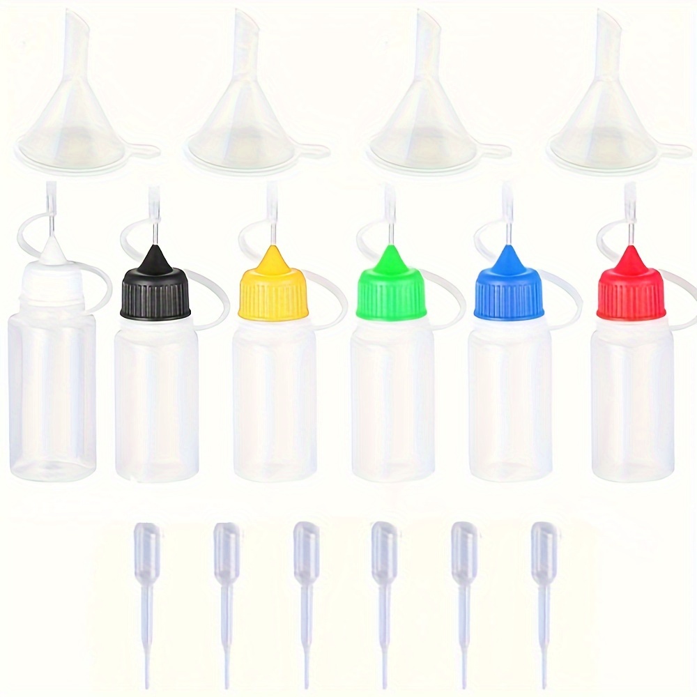 Precision Tip Applicator Bottle Four 1 Oz. Bottles and 12 Tips for  Multi-Purpose Use 