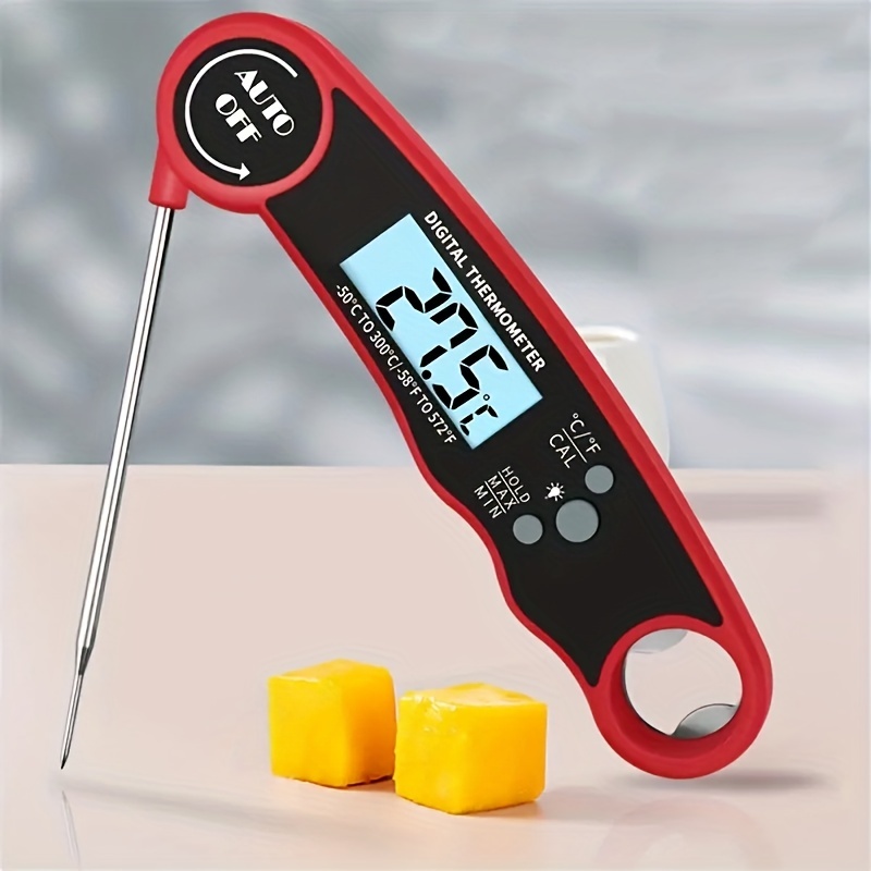 Digital Meat Thermometer with Probe, Instant Read Food Thermometer for  Grilling BBQ, Kitchen Cooking, Baking, Liquids, Candy & Air Fryer - IP67