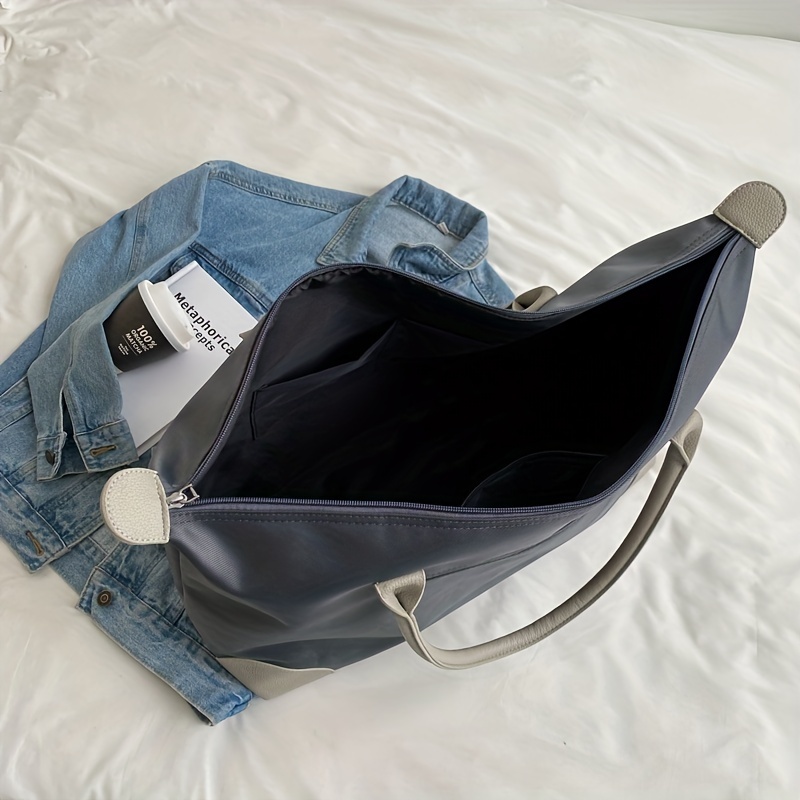 Large Capacity Colorblock Storage Shoulder Bag Duffle Bag