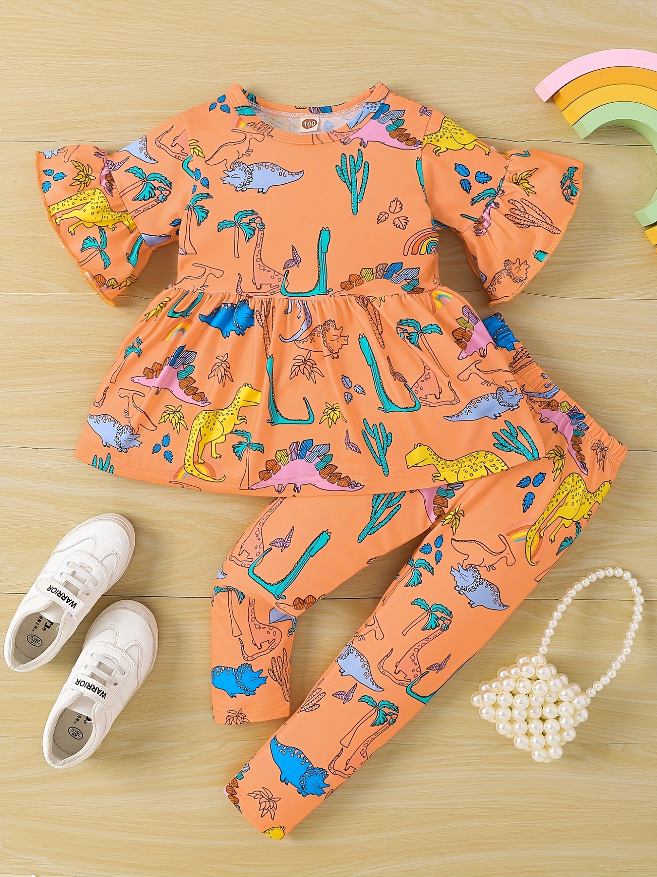 Girls dinosaur outlet leggings