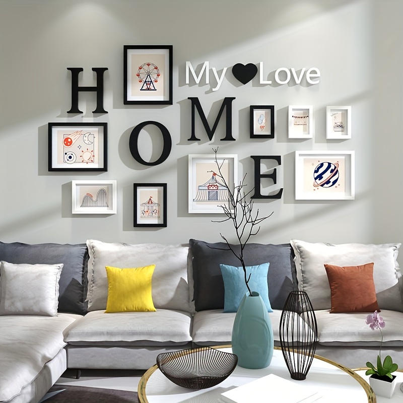 Home Is Where The Heart Is Family Home Love Living Room - Temu