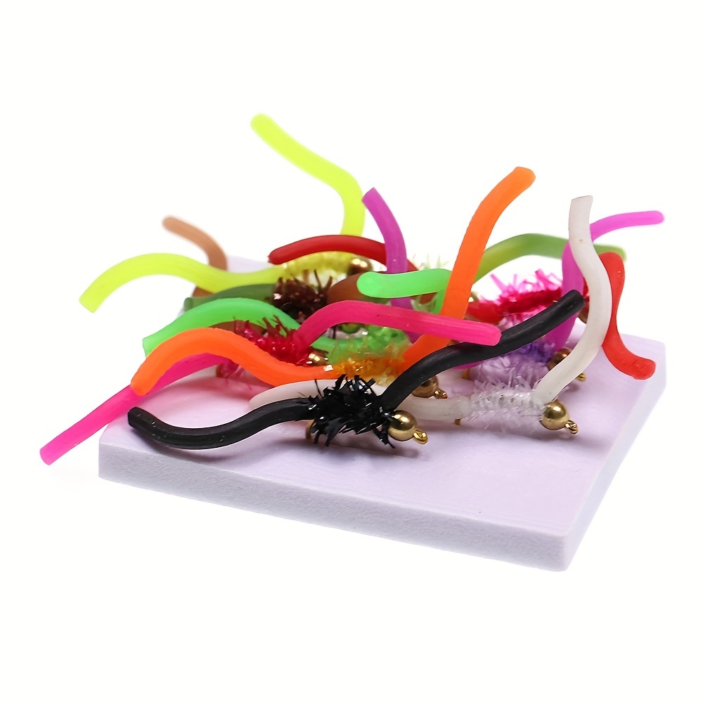 Brass Bead Head Squirmy Wormy Fly Trout Fly Fishing Lures - Temu