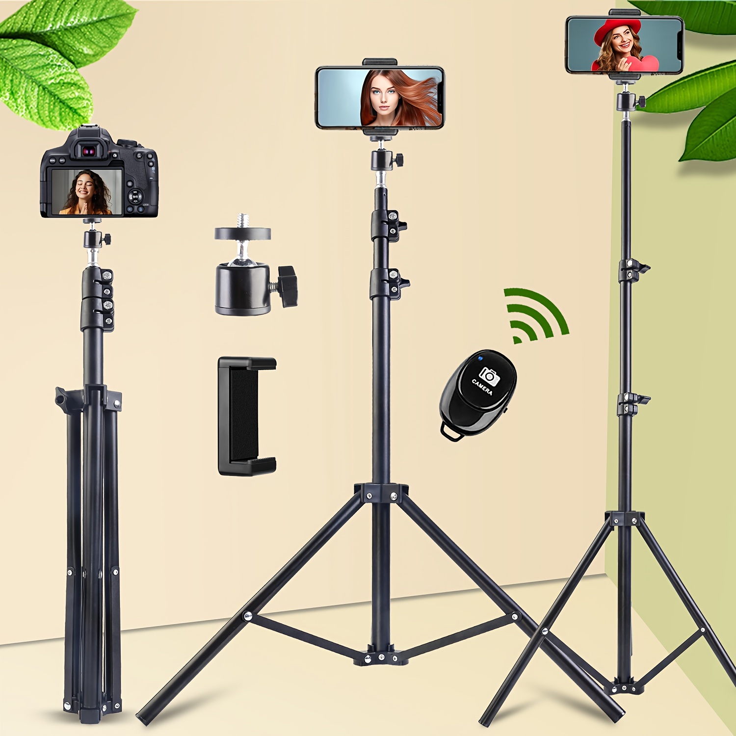Kamera-Stabilisatoren unterstützt universelle Handheld-Gimbal-Stabilisator  Stativ 360 Auto-Rotation Selfie-Stick für Telefon iPhone 12