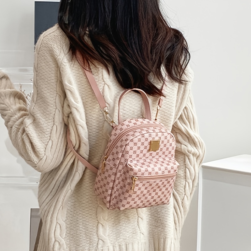 Women's Mini Print Backpack Purse, Cute Travel Backpack, Women's Handbag  (7.5*6.3*2.36)inch - Temu