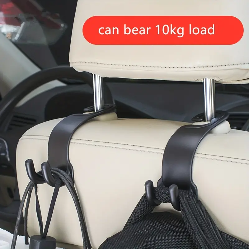 2Pcs Car Seat Back Headrest Hooks Hanger Holder Hook for Clothes Grocery  Bag New