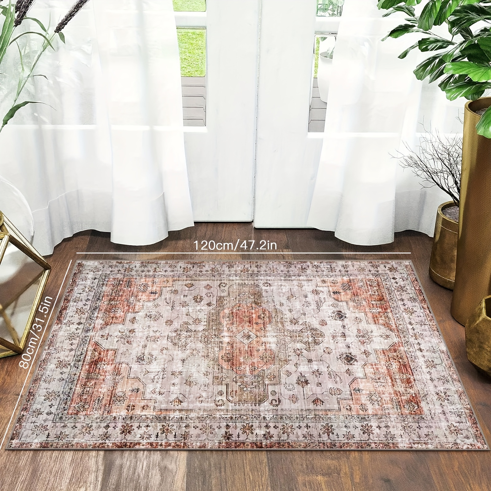 Faux Cashmere Thickened Carpet TPR Bottom 1.8kg/m2