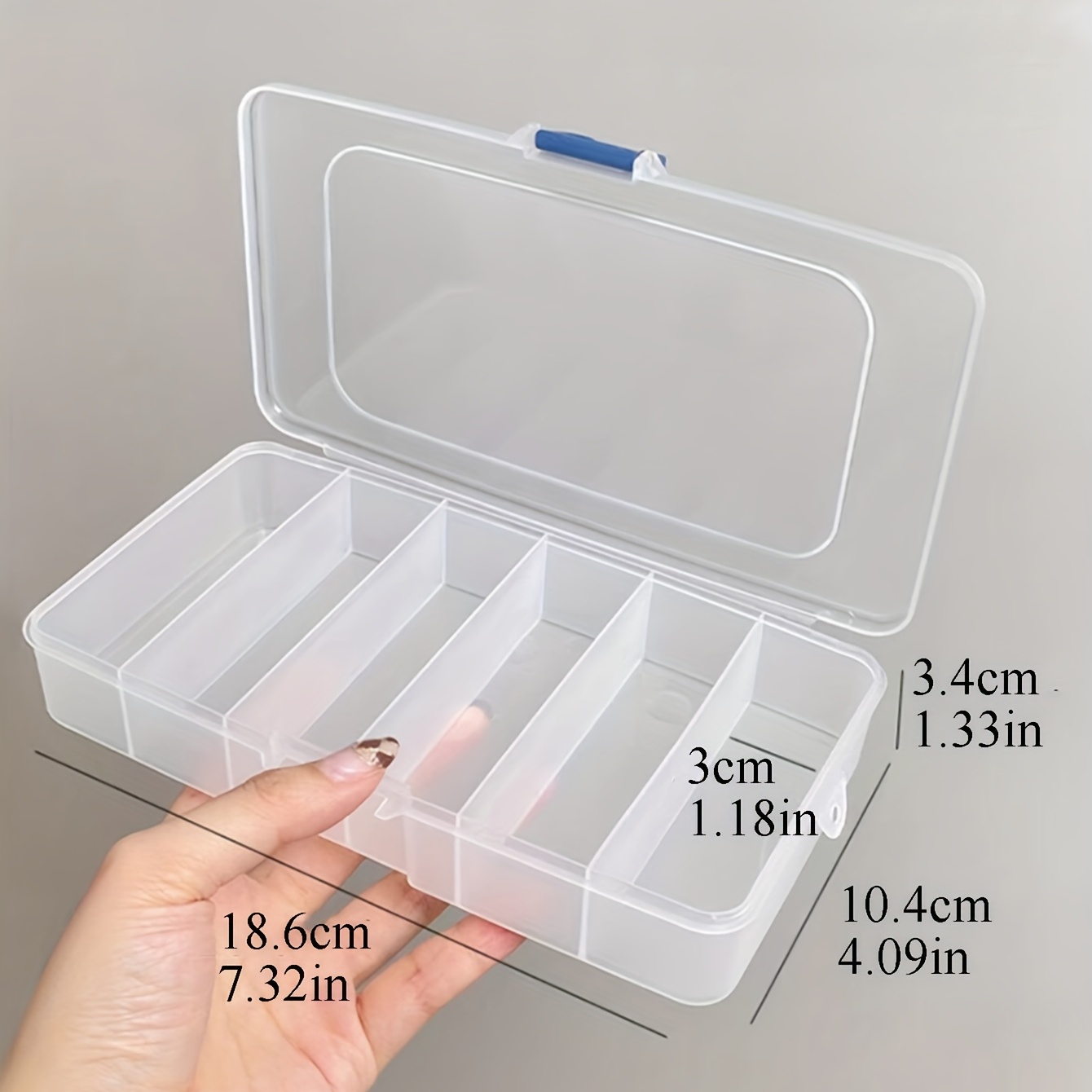 Caja Transparente Con Tapa Clip 52L