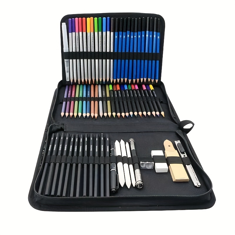 Pencil Set Sketch Water Soluble Oily Metallic Colored Pencils