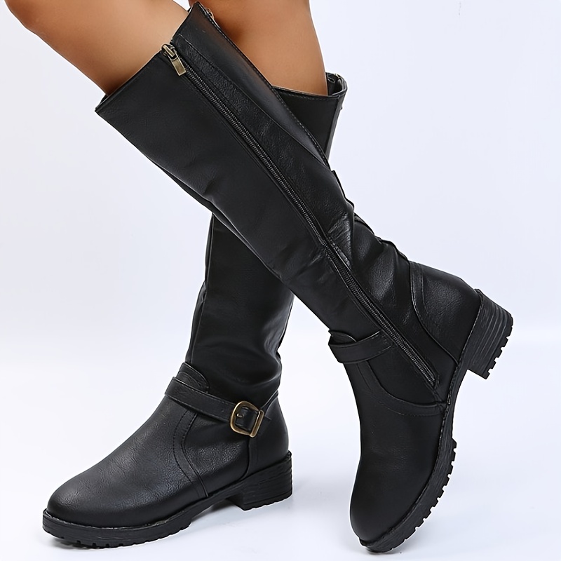 Low Heel Black Boots -  Canada