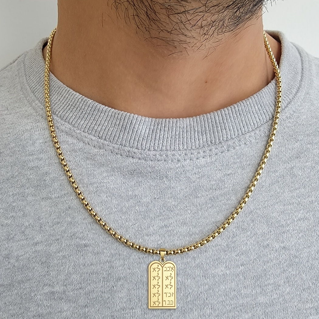 necklace for men Retro Creative Geometric Male Choker Gift Hip Hop