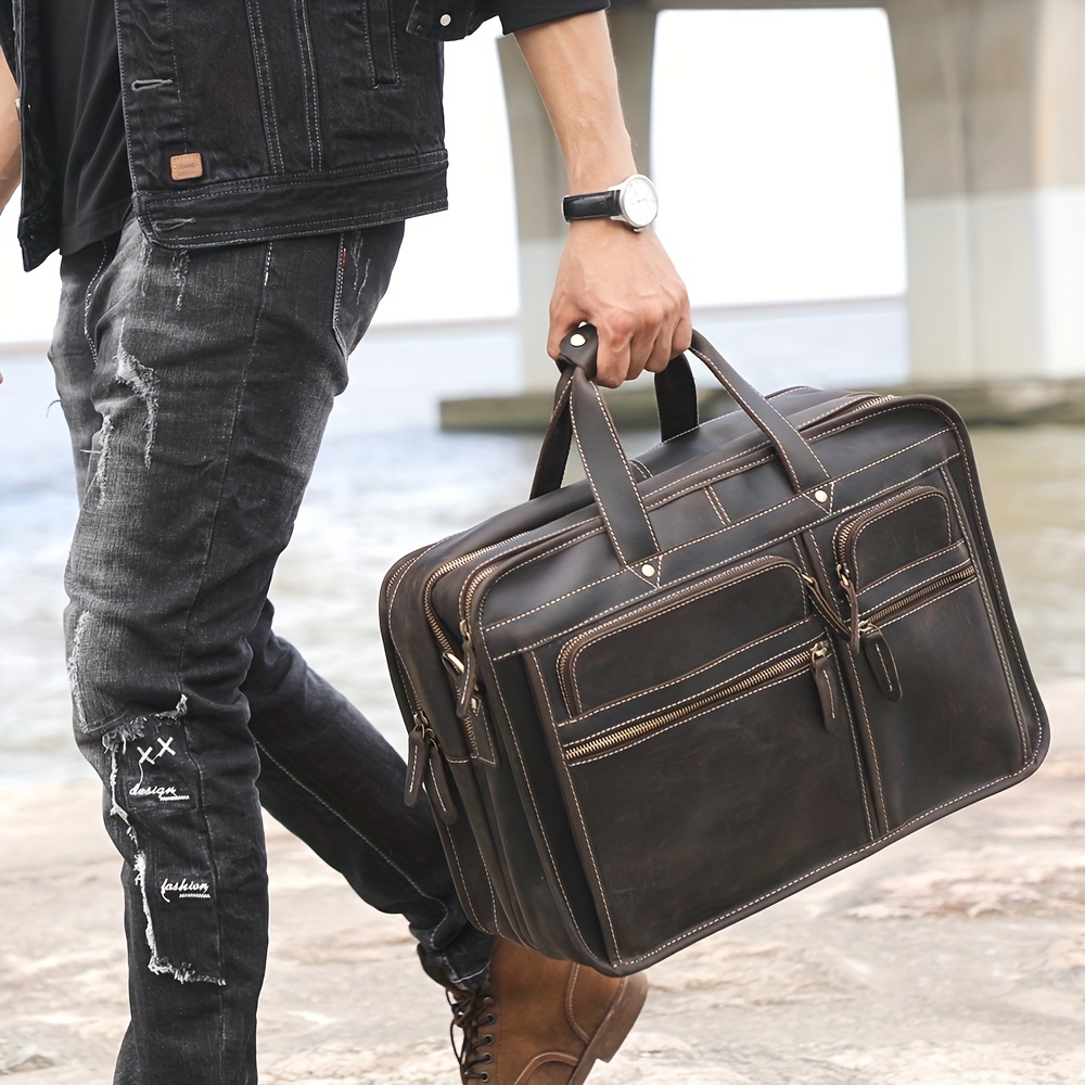 Newest Designer Laptop Briefcase Bag Genuine Leather Briefcase for