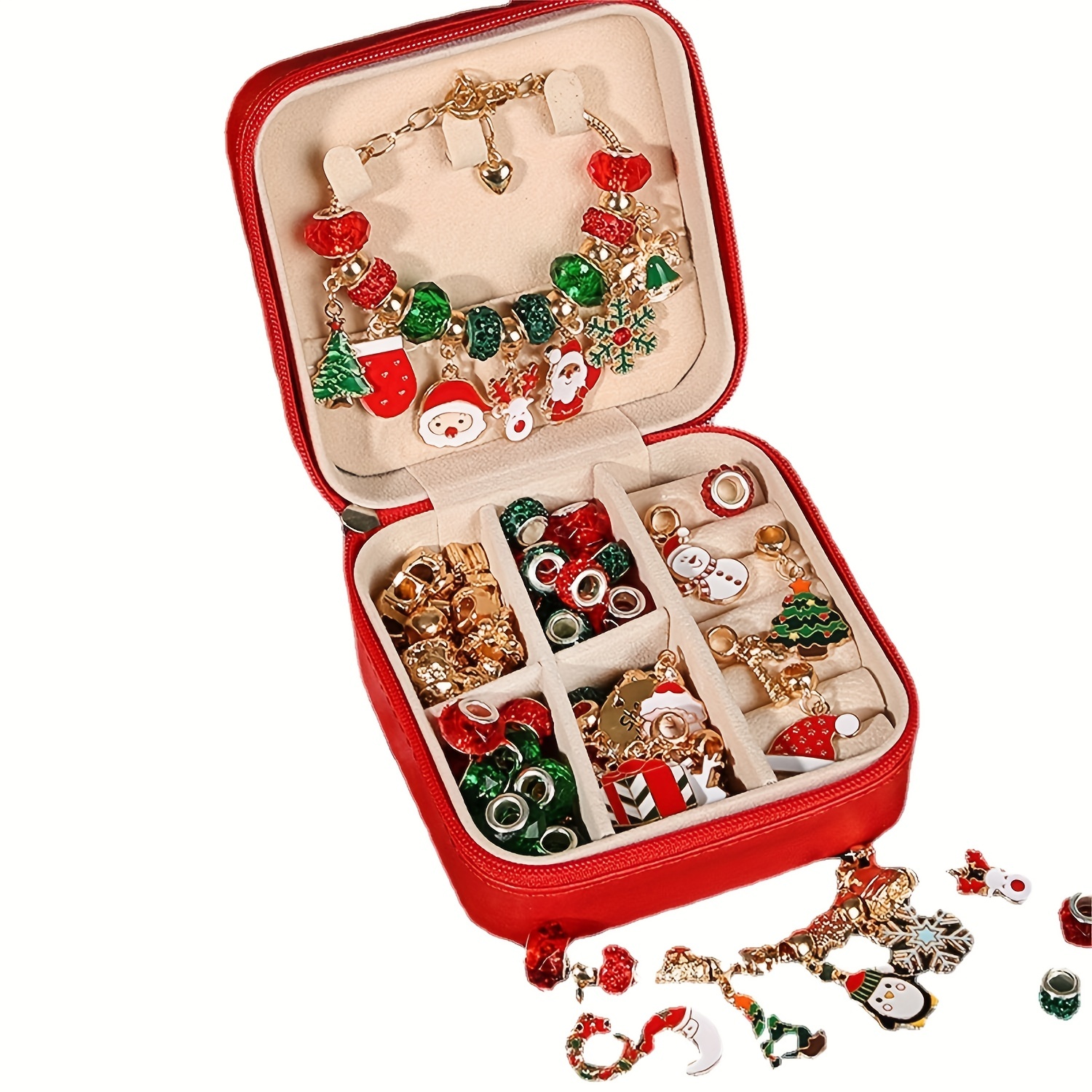 620PCS Christmas Beads for Jewelry Making, Red Green Beads for Bracelets  Making Kit, Christmas Clay Beads Charms for Necklace Making Jewelry DIY  Crafts Gifts for Girls Kids Adults : : Home 