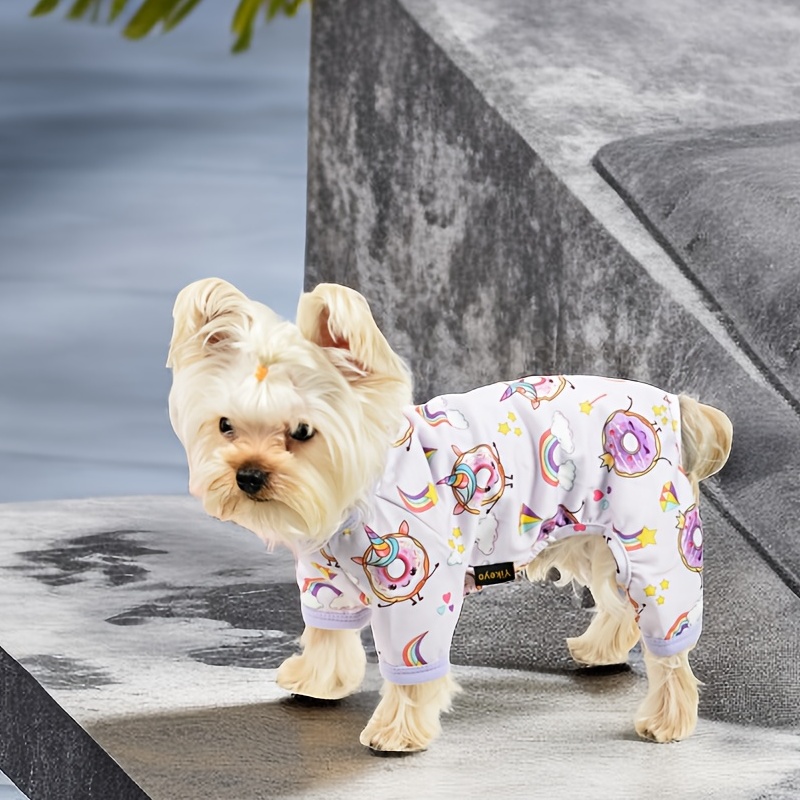 Dog Pajamas Stretchable Dog Jumpsuit 4 Legs Pjs Pet Puppy Cat