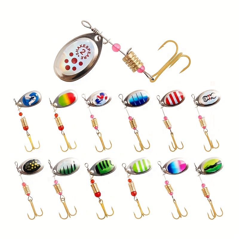 Metal Spoon Sequin Fishing Lures Long Casting Vib Artificial Crankbaits  Fishing Baits for Trout Perch Pike