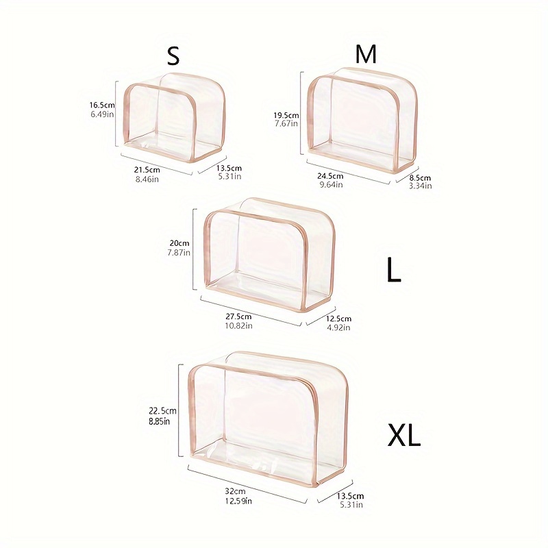 dustproof luxury storage bag transparent protective bag cover clear luxury organizer packing bag