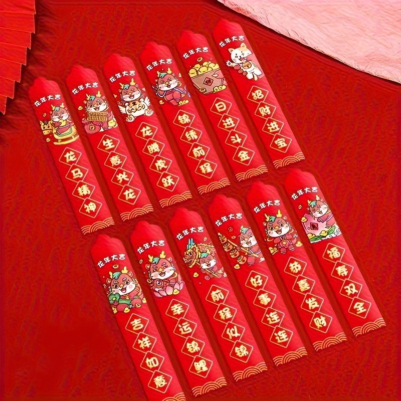 2024 Dragon Year Draw Lots Lucky Red Envelopes New Year Red Packet/