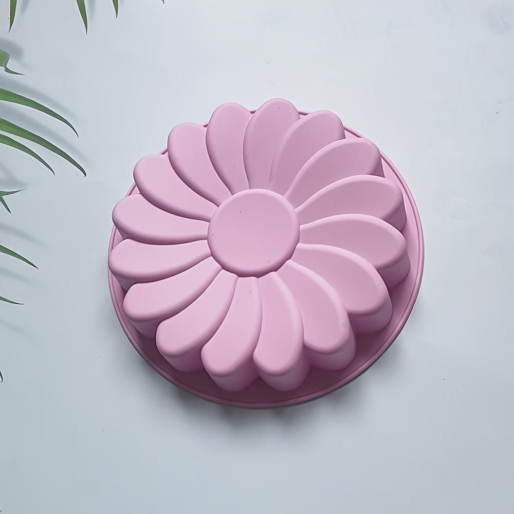 Sunflower Flower Soap Mold Handmade Soap Mold Mousse Cake Silicone Mold  Cake Baking Tools Soap Molds