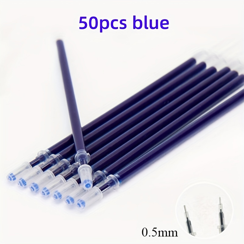 50 Neutral Pen Refills/batch, 0.5mm, , Red, And Black Ink, Replaceable Refills, For Writing, Inch Office And School Supplies