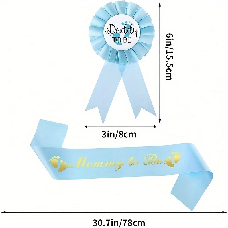 Baby Shower MOM TO BE SASH,Blue,boy,Ribbon favors,Maternity,Mommy