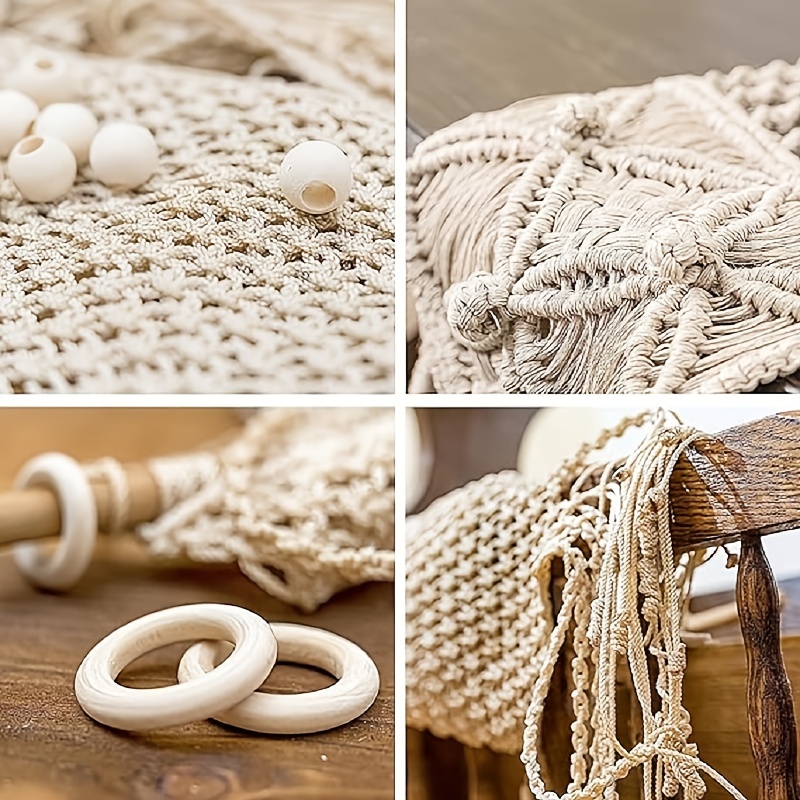 DIY Set Macrame Craft Kit for Adults Beginners Arts Crafts Decor 100M Rope  Twisted String For