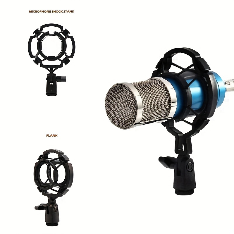 Microphone Professionnel Sur Un Support De Bureau