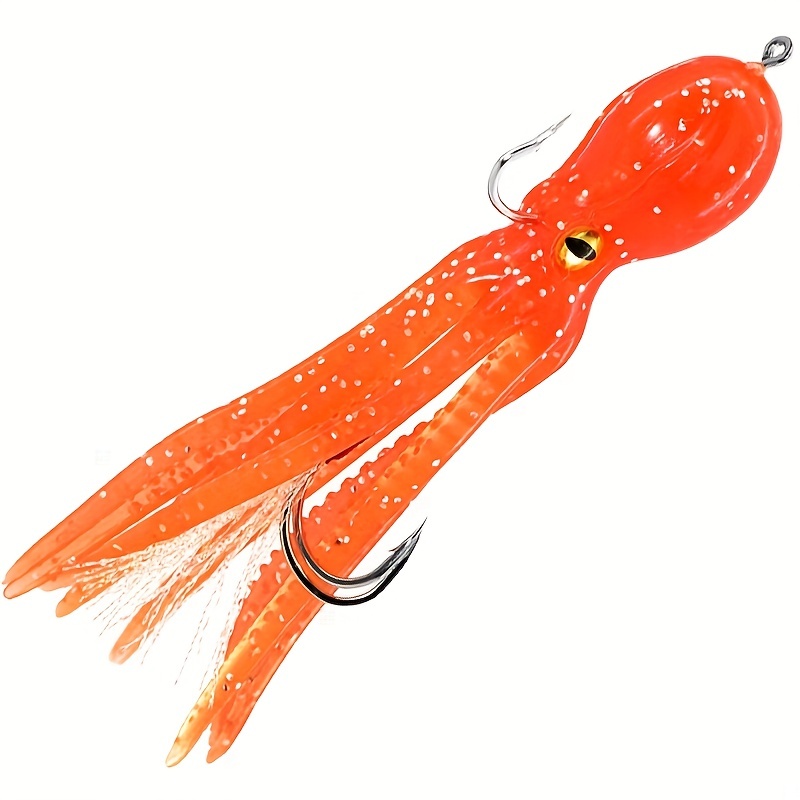 Luminous Fishing Hooks Soft Squid Hooks Cuttlefish Bionic - Temu