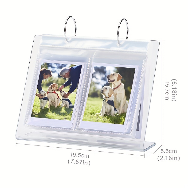 Desktop Small Photo Album Acrylic Flip Mini Photo Book - Temu