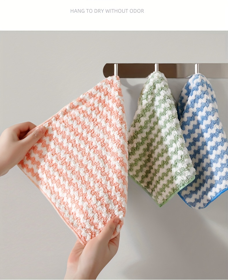 Microfiber Kitchen Wash Dishcloths, Ultra Soft Absorbent Quick Drying Dish  Towels, Household Cleaning Cloths, Terry Cloth Rags For Housekeeping - Temu